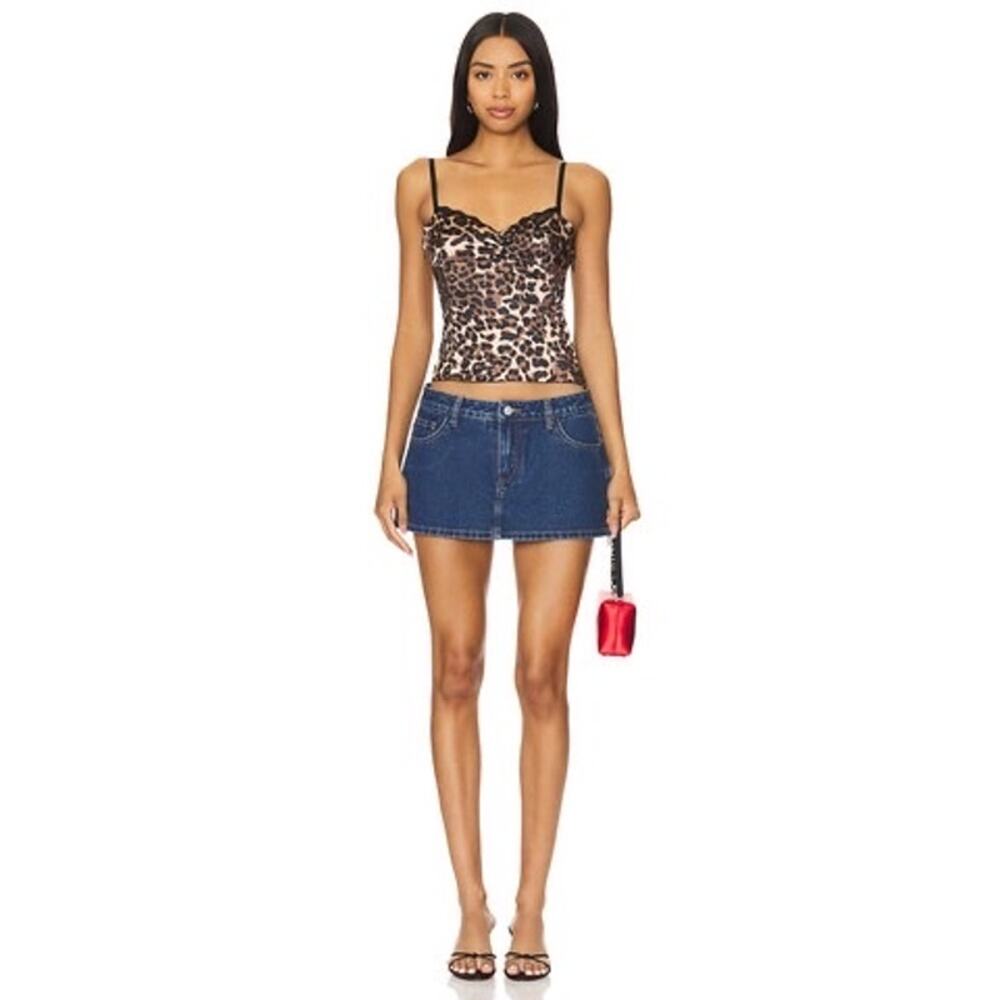 Revolve Superdown Tayler‎ Skort in Dark Wash Blue Size S NWT Y2K Aesthetic